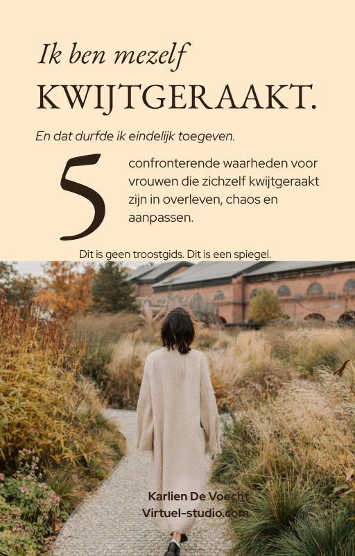 Gratis mini-gids: 5 Schokkende Waarheden waarom slimme vrouwen vast blijven zitten, door Karlien De Voecht van Virtuel Studio